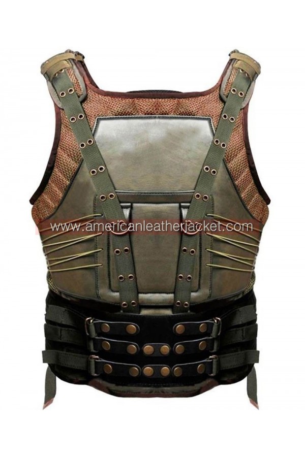 Bane Vest Dark Knight Rises Movie - Tom Hardy Leather Vest